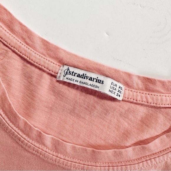 NEW Stradivarius Blossom Boxy T-shirt XS - Picture 5 of 5